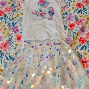 Girls tank and skirt set